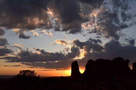 Sunset in Arches