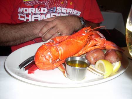 Downtown Disney: hubby's meal