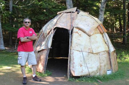 Acadia: Abbe Museum birchbark wigwam