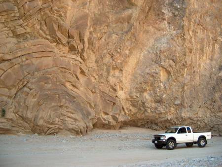 Truck with geology