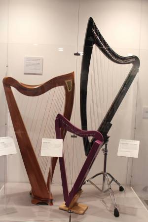 Harps in the harp exhibit