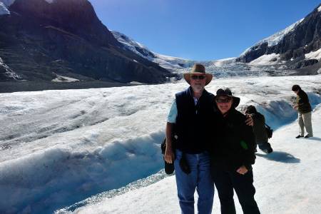 On Athabasca Glacier