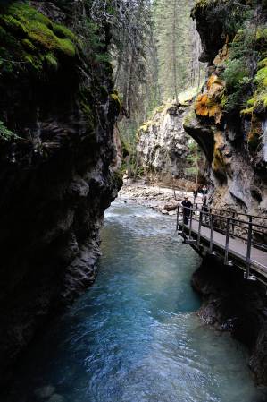 Johnston Canyon waterfall, Banff National Park, Alberta Canada