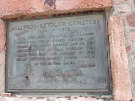 Rhyolite cemetery