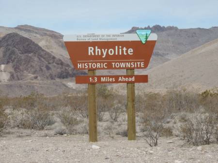 Rhyolite sign