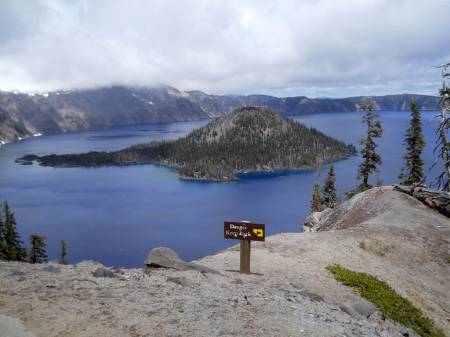 Wizard Island in Crater Lake