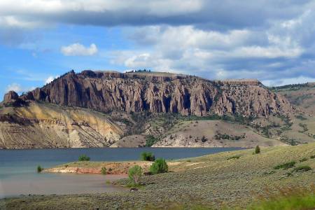 Blue Mesa with Dillon Pinnacles