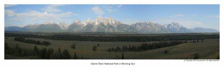 Grand Teton in morning sun