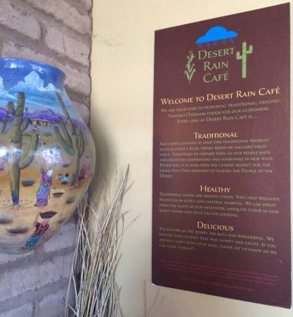 Desert Rain Cafe menu