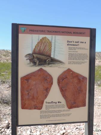 Prehistoric Trackways sign
