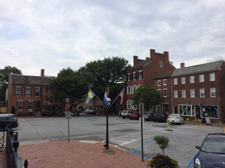 New Castle town square