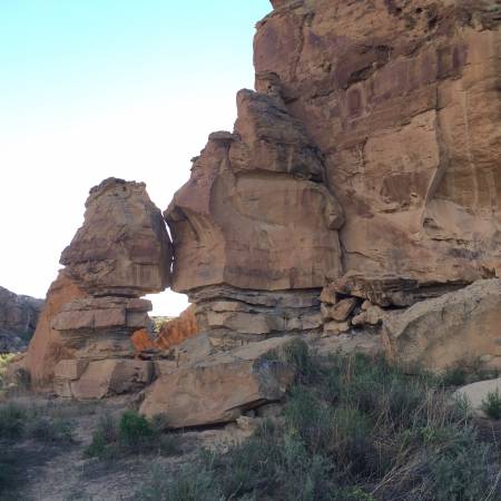 Chaco Canyon campground view