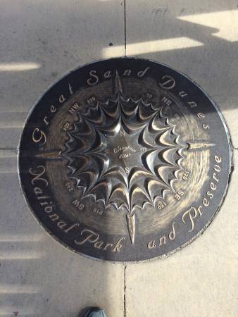 Great Sand Dunes compass sculpture - 588