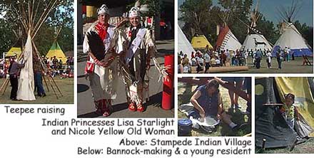 Stampede Indian Village and Royalty