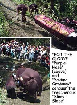 Purple Haze & Yakima Getaway conquer the Slimy Slope