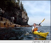 Sea kayacking