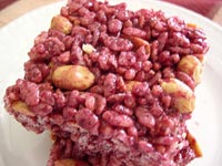 Blackberry Rice Krispies Treats