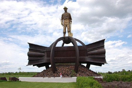 Iron Ore Miner Statue
