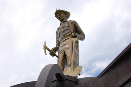 Iron Ore Miner Statue
