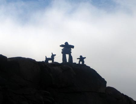 Inukshuk near St. Lewis 