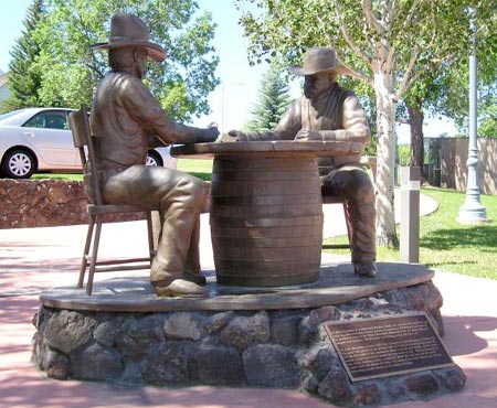 Statue in Show Low, Arizona