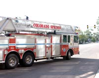 Ladder truck rolls