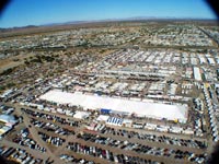 Aerial view of Quartzsite