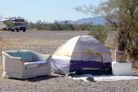Camping off the grid in Quartzsite