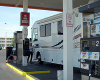 RV gets gas