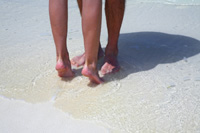 Feel the sand between your toes...