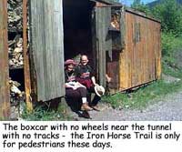 The boxcar with no wheels...