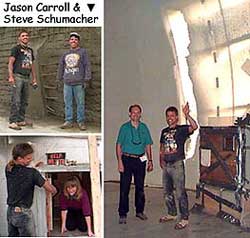 Jason Carroll & Steve Schumacher with their work-in-progress