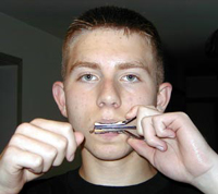 Ben Ferrone plays a Jew's harp