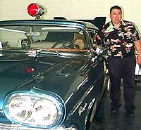 Chief Jojola wth his 1958 Edsel Squad Car